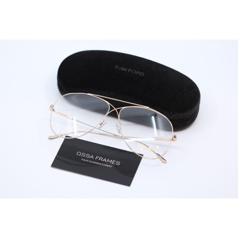 BRAND NEW TOM FORD FT5531-F 028 Gold EYEGLASSES - Picture 9 of 15